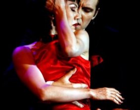 Argentinean performer Hugo Mastrolorenzo and Japanese Chizuko Kuwamoto perform at last round associated with VI World Championship of Tango Dance
