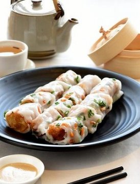 Dough in rice noodle at Golden Unicorn in Maroubra.