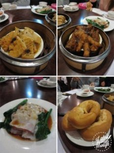 Palace Chinese Restaurant: braised tripe, chicken foot, steamed rice noodle rolls and Chinese donut