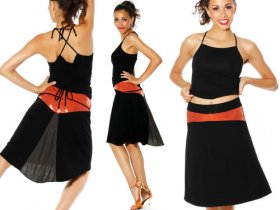 Salsa & Tango Skirt ‘Greta’