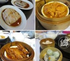 Sky Phoenix yum cha - steamed rice noodle moves, chicken legs, dumplings