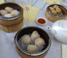 Steamed dim amount at Marigold, Sydney yum cha