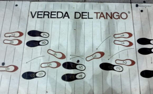 Argentine Tango steps diagram
